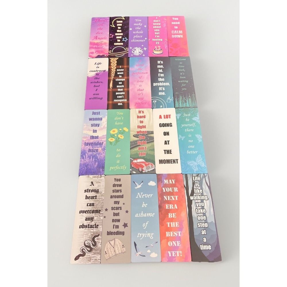 New Taylor Swift Bookmakers‎ Set Of 20 Inspired By Song Lyrics